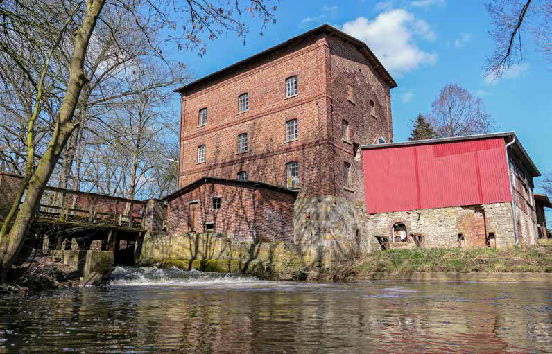Die Ende der 1050er Jahre stillgelegte Tüchter-Mühle zeugt ebenfalls von der Wersener Mühlengeschichte